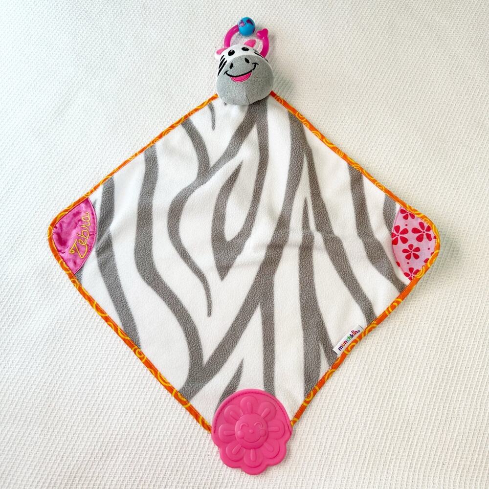 Munchkin zebra teething lovey